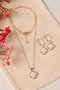 Heliophilia Silver Conjunto de Collar y Pendientes Dorado CSET9922